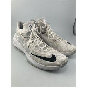 Nike White Cream Air Max Infuriate 2 Basketball Shoes Sneakers Mens Size 12